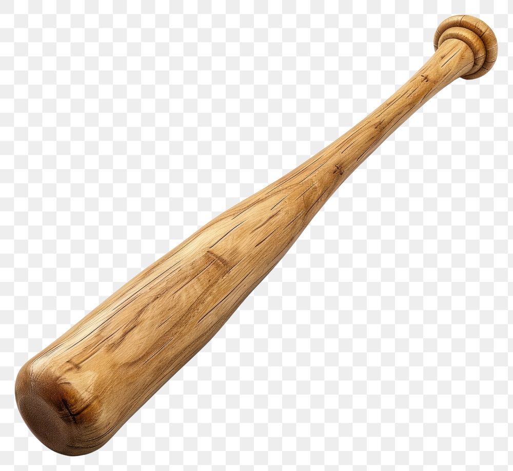 PNG Wooden baseball bat isolated white