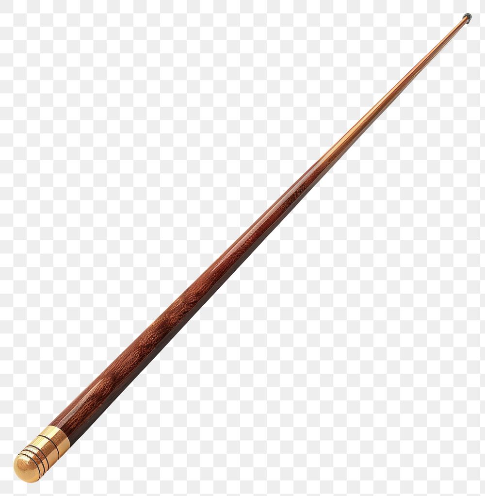 PNG Elegant wooden billiard cue stick