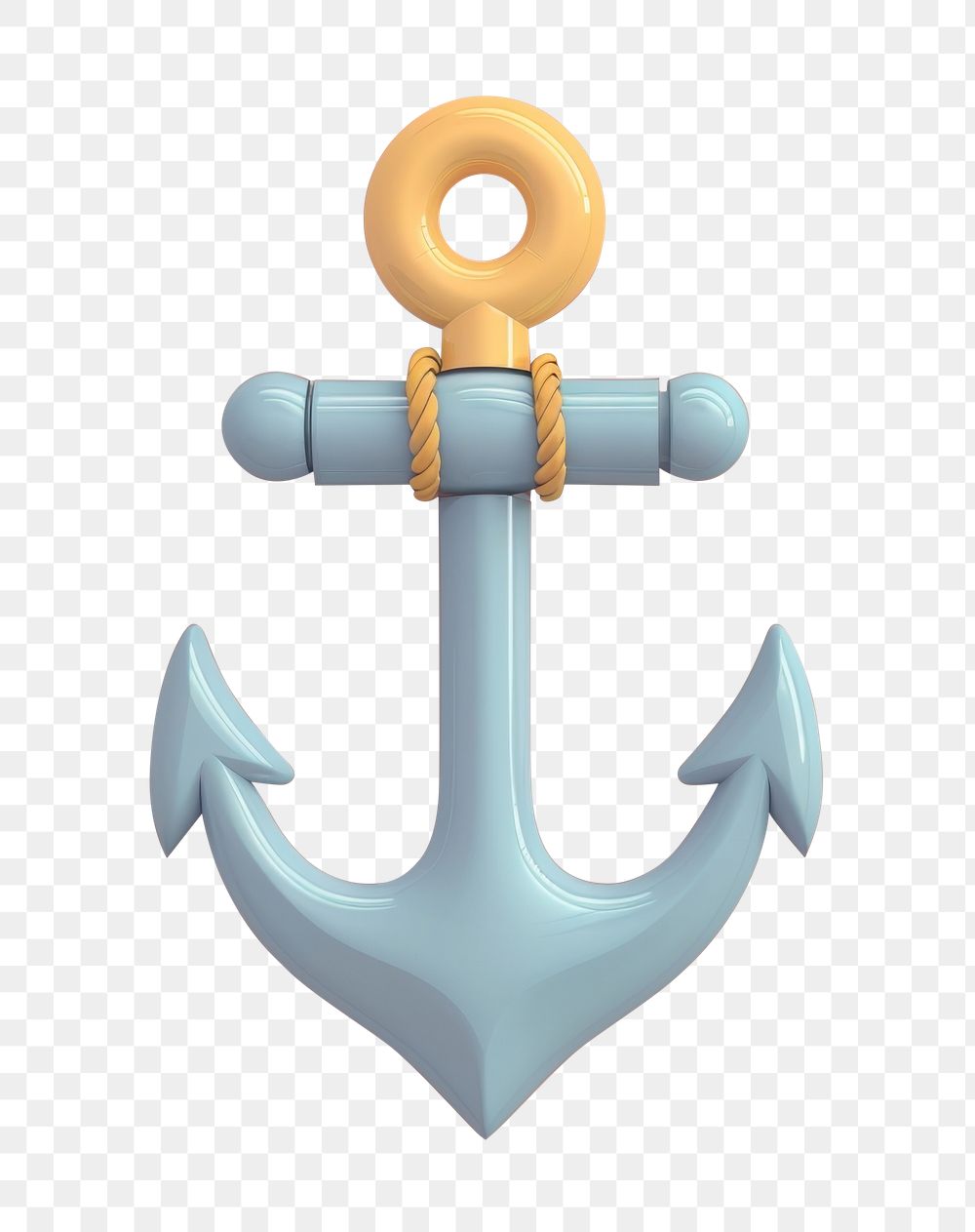 Nautical anchor pastel illustration