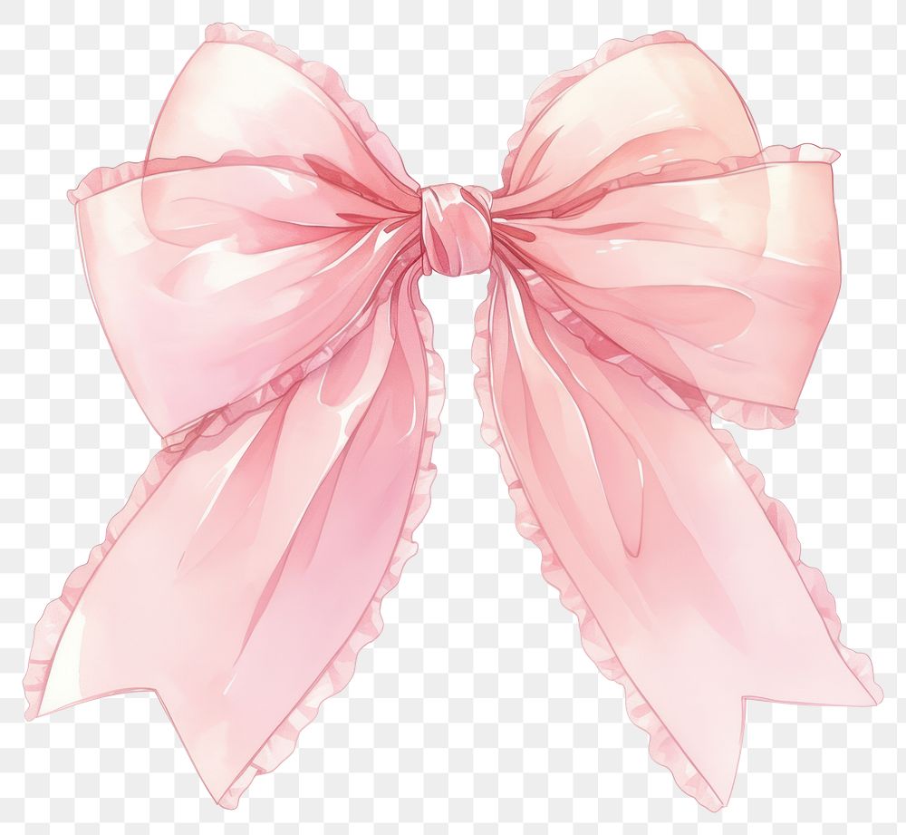 PNG Elegant pink ribbon bow illustration