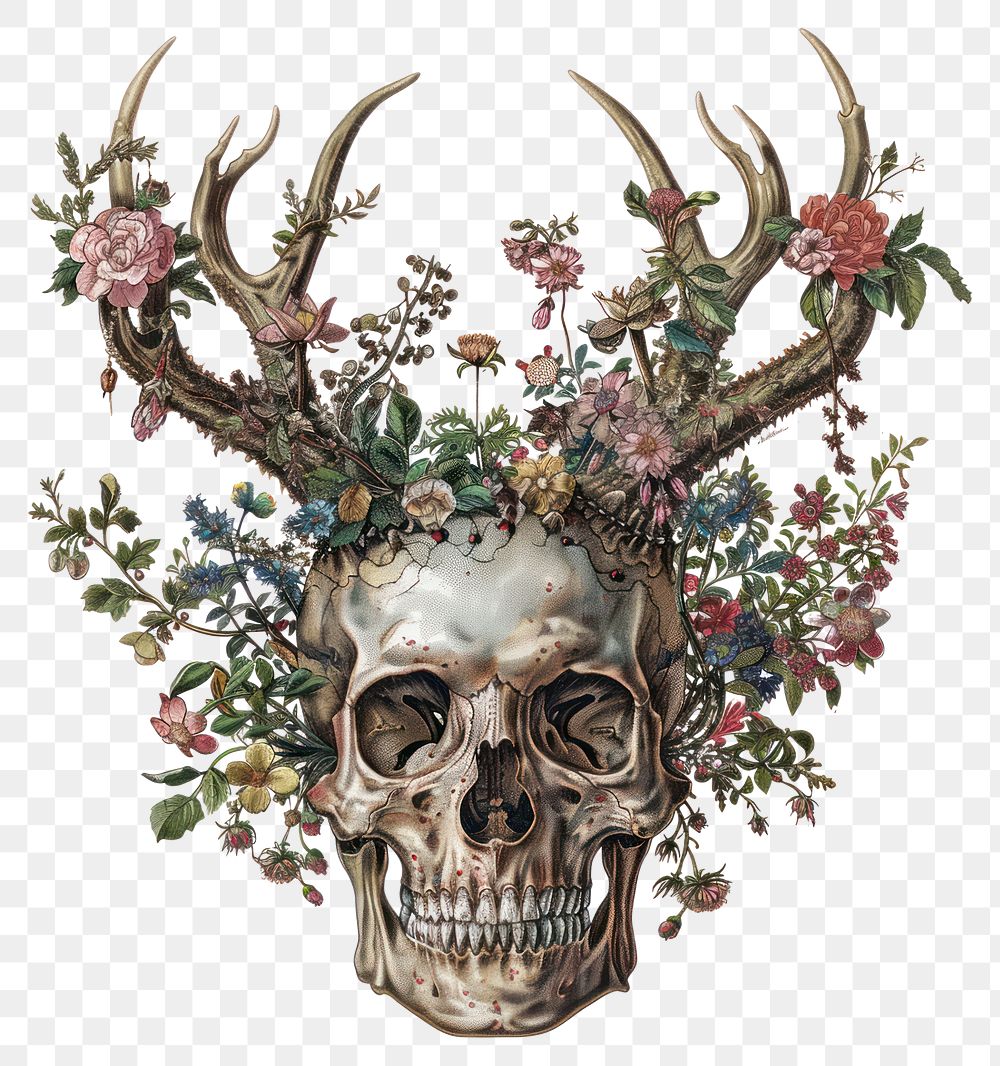 Bull Skull Sticker PNG Transparent Images Free Download | Vector Files |  Pngtree, image size:1000x1066