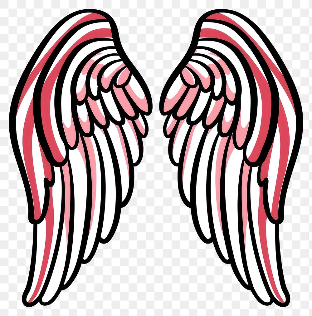 PNG Elegant angel wings illustration