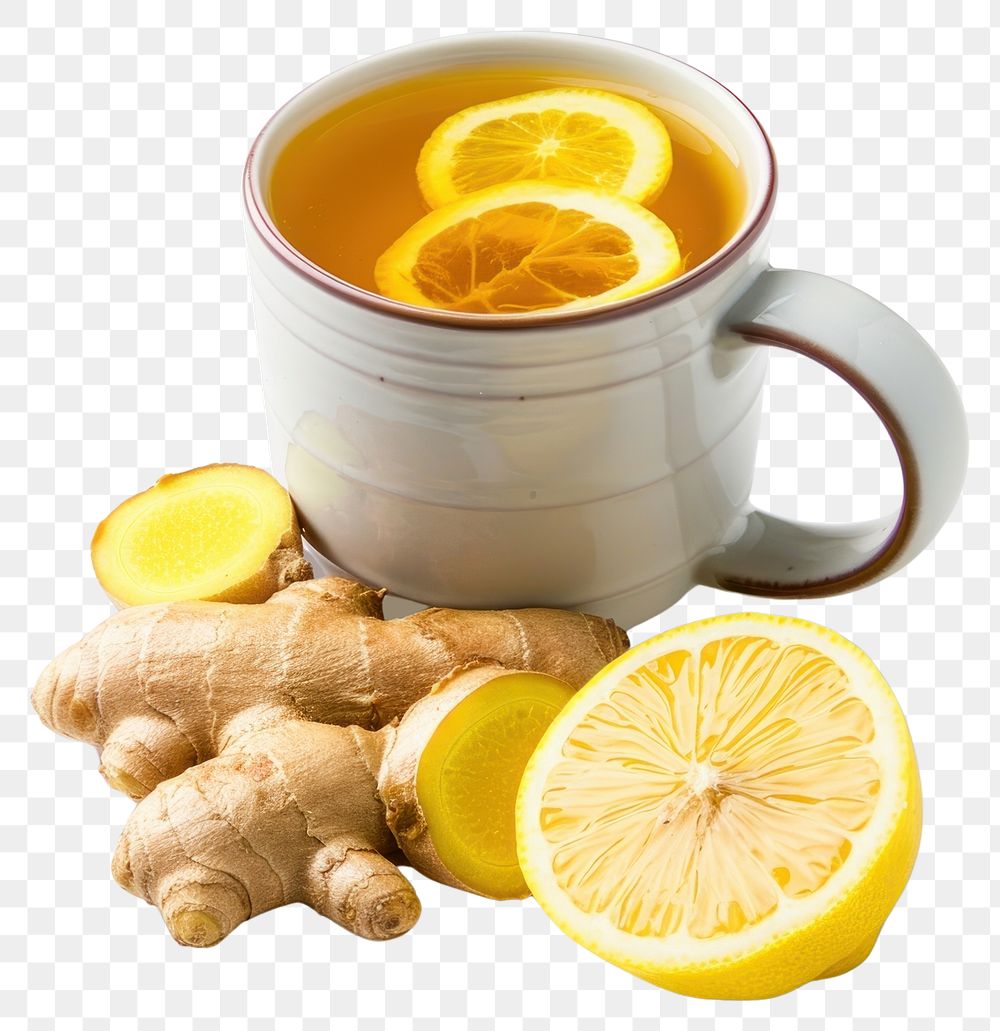 PNG Ginger lemon tea in mug