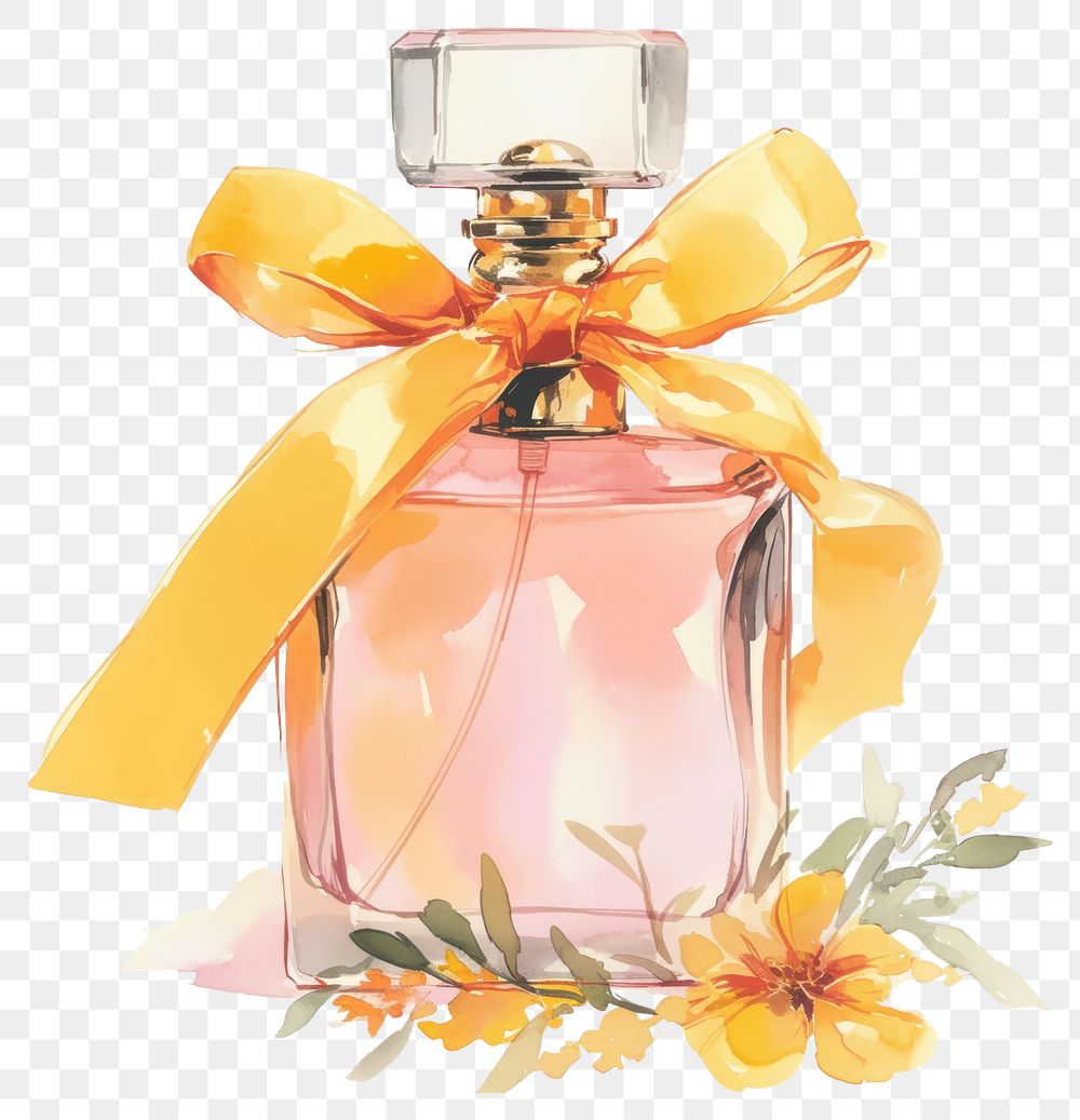 PNG Elegant perfume bottle illustration