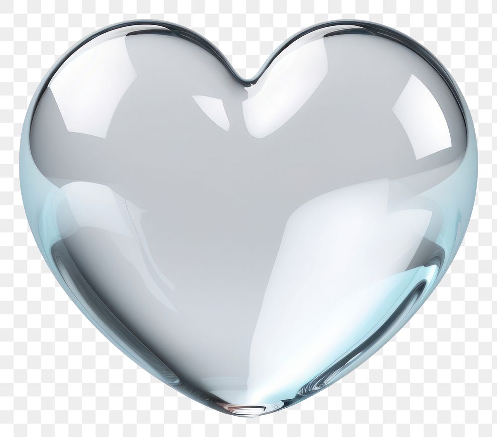 PNG  Transparent glass heart illustration