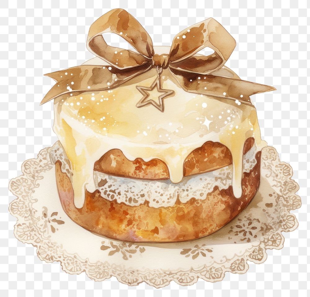 PNG  Delicious festive cake illustration