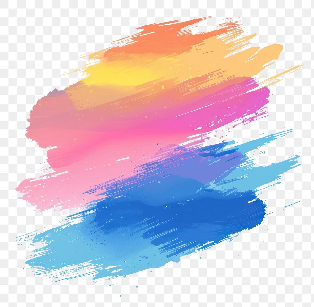 Vibrant abstract colorful brush strokes