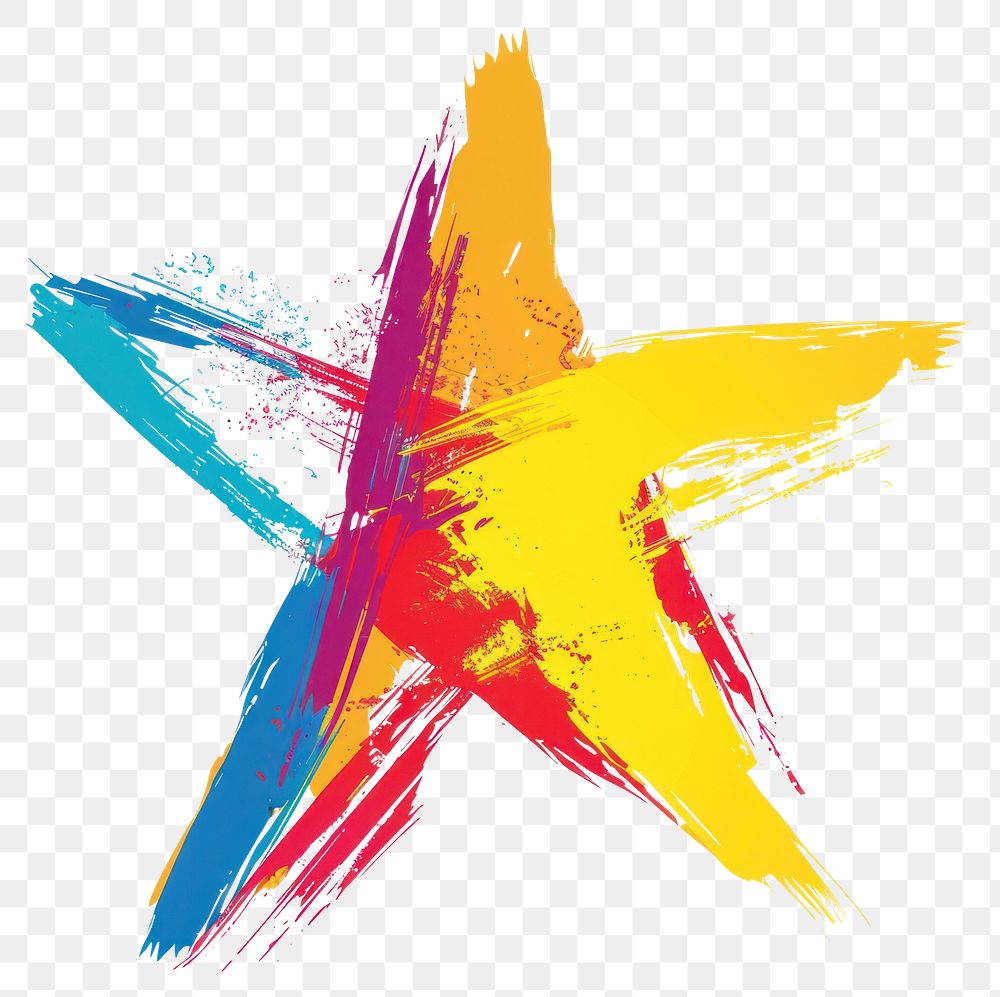 Colorful abstract star illustration