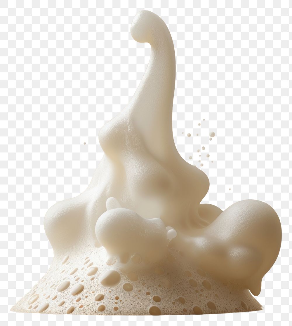 PNG Abstract creamy foam sculpture