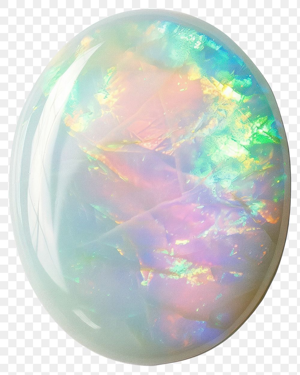 PNG Luminous iridescent opal gemstone