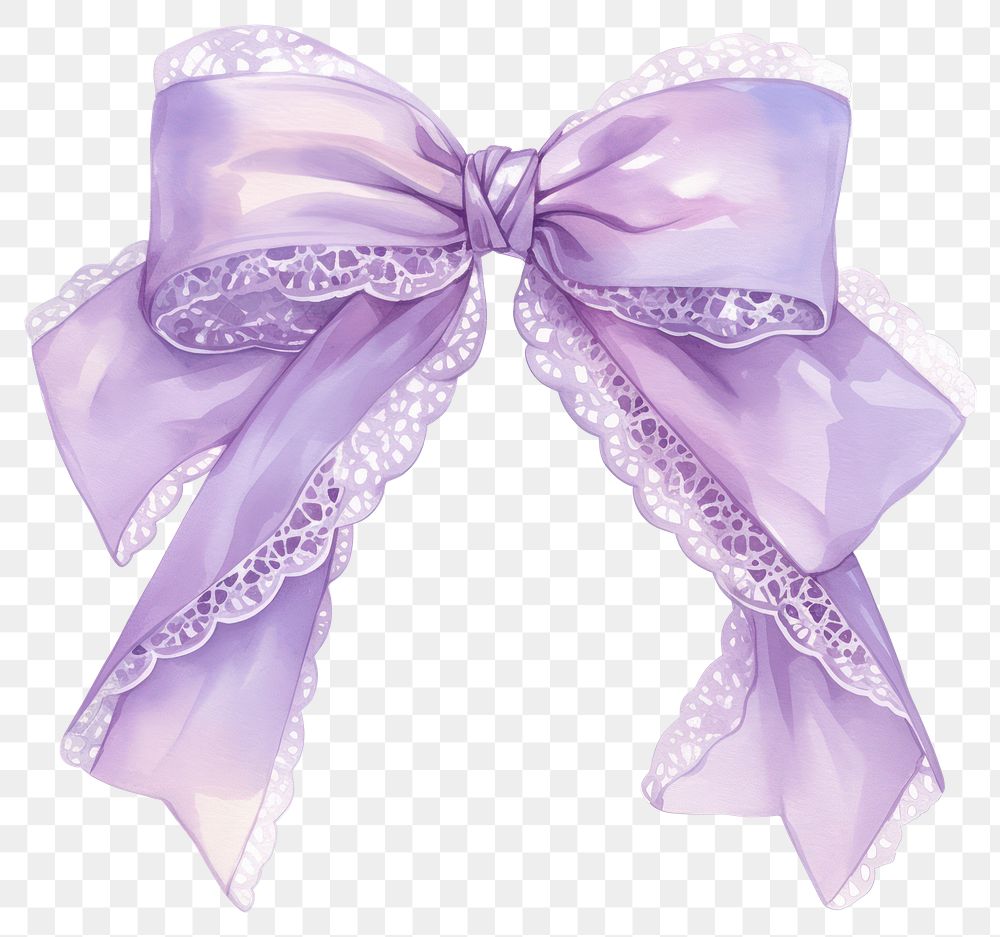 PNG Purple coquette ribbon lace tie accessories accessory.