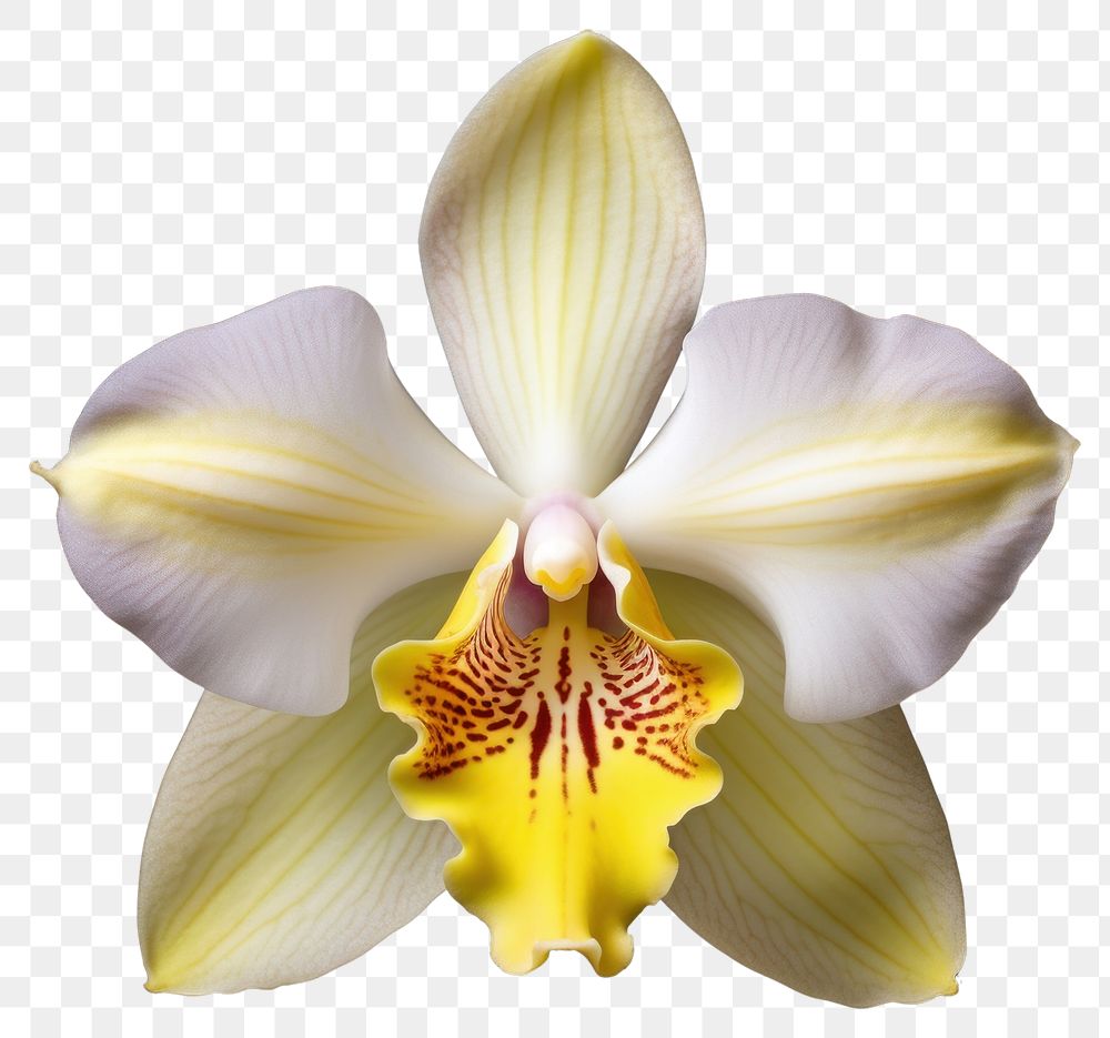 PNG Elegant yellow orchid flower