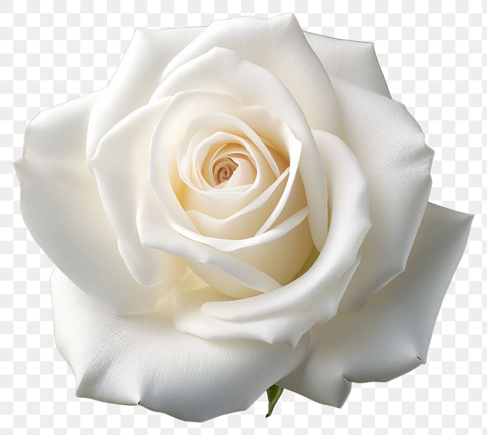 PNG Elegant white rose close-up