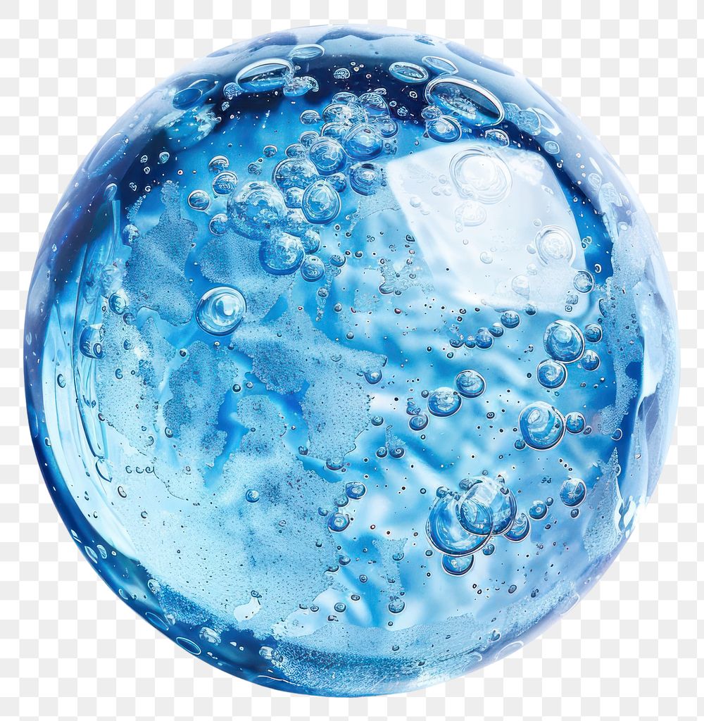 PNG Clear blue gel sphere