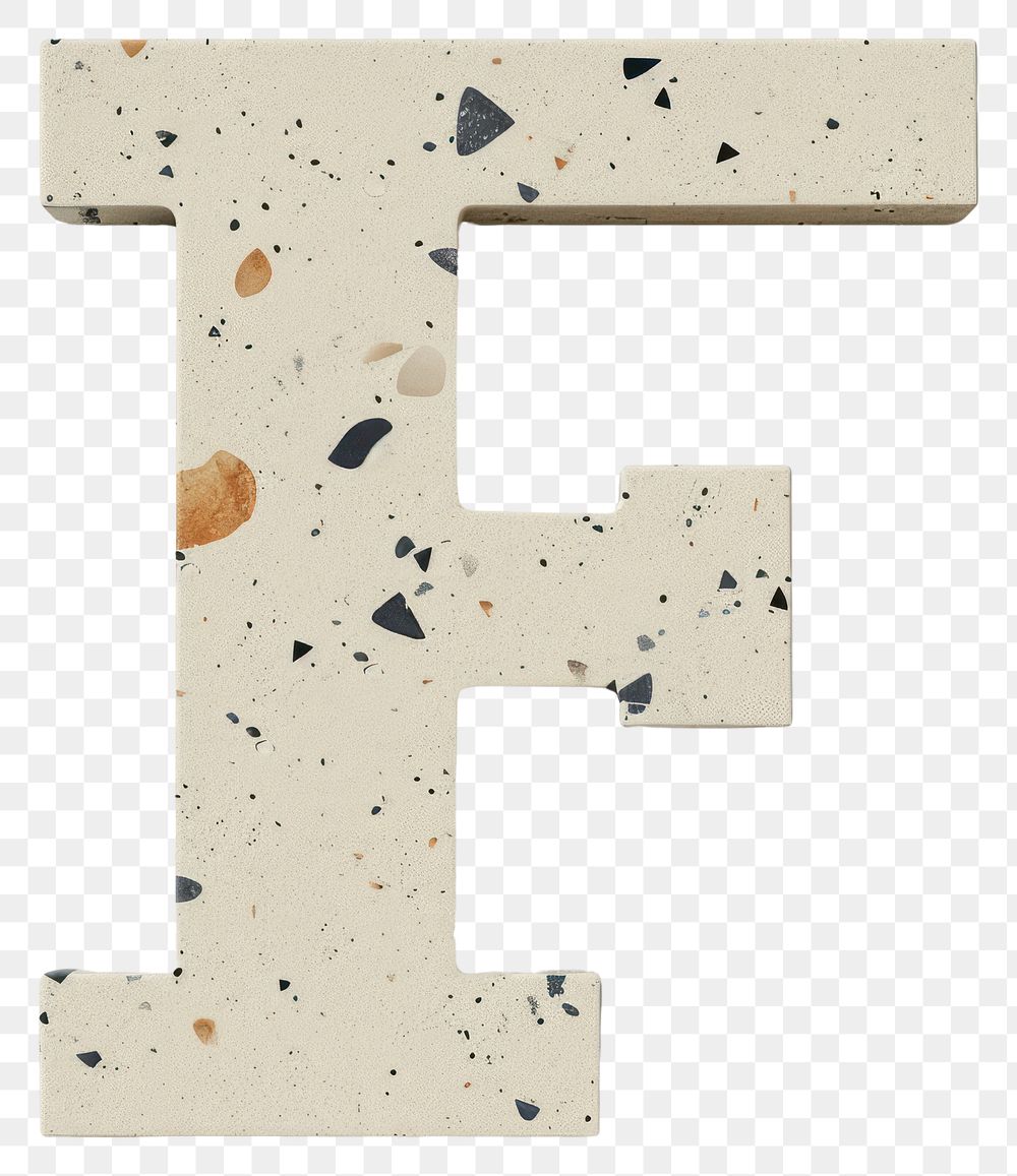 PNG Terrazzo letter F number text letterbox.