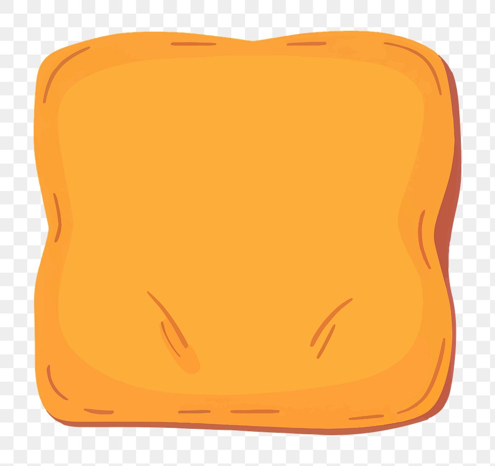 PNG Cute bread sticky notes illustration, transparent background