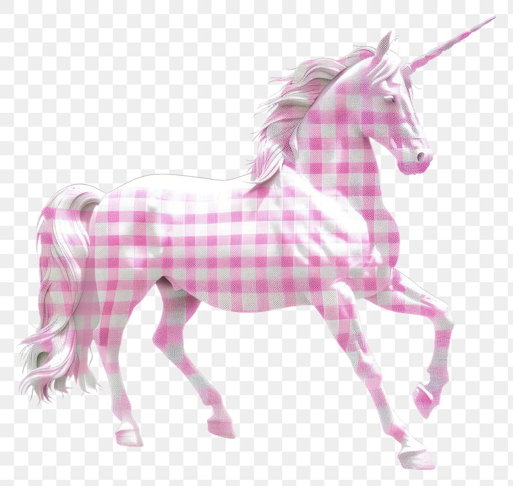 PNG Unicorn collage cutout animal mammal horse.