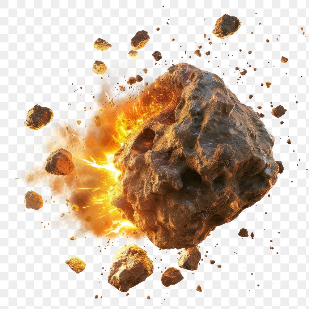 PNG Exploding asteroid space. | Premium PNG - rawpixel