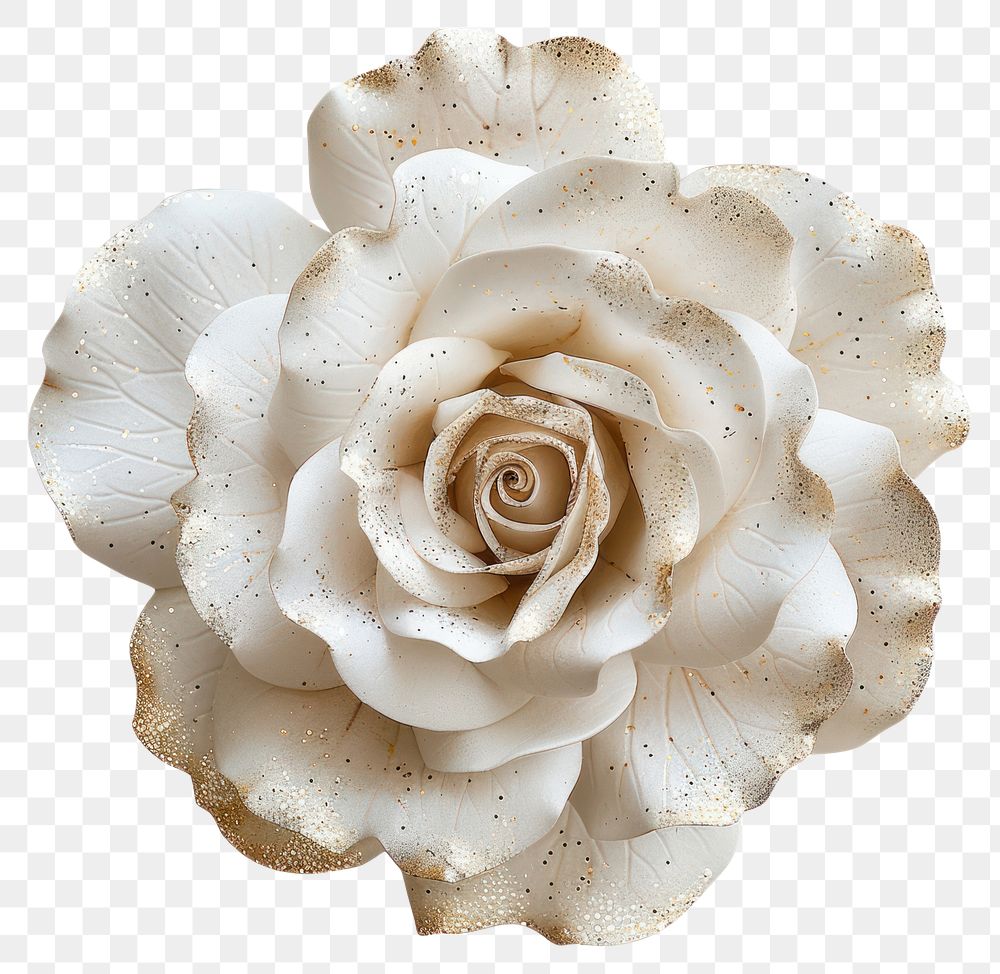 PNG  Elegant white rose illustration