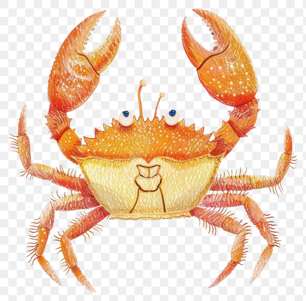 PNG Crab invertebrate seafood animal.