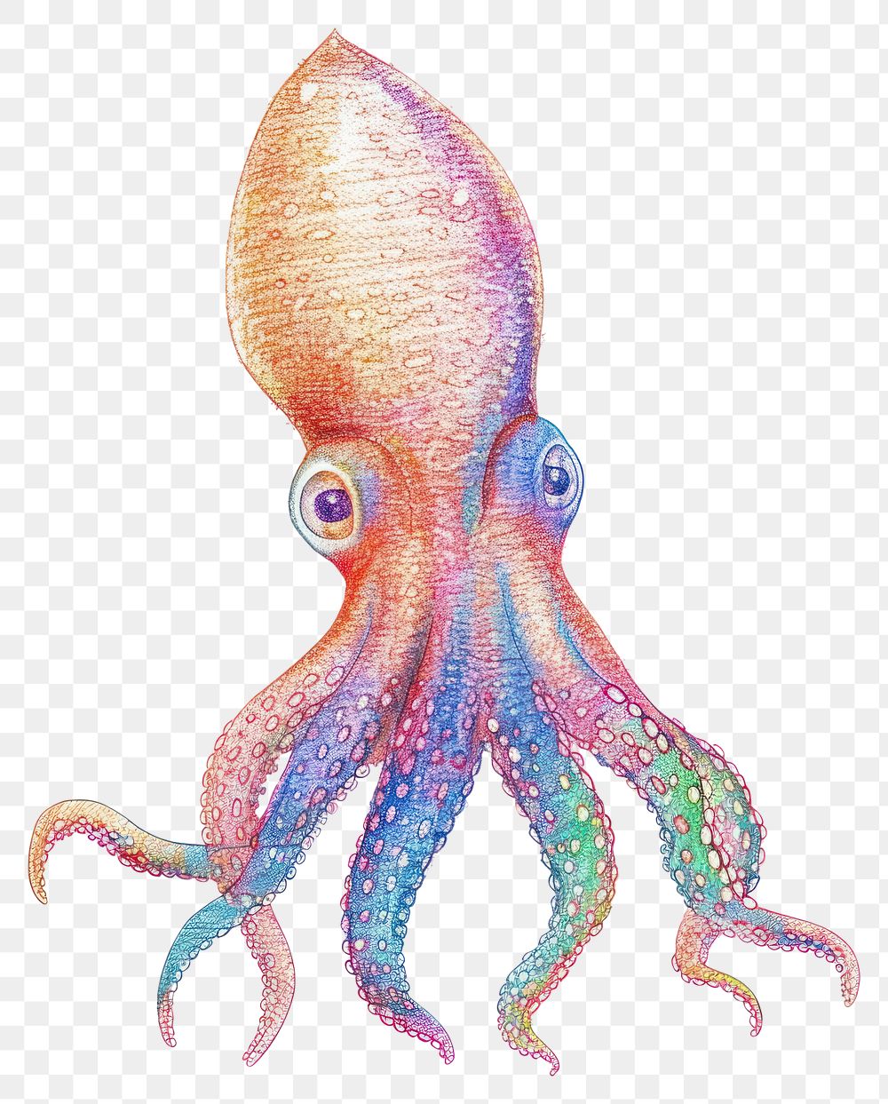 PNG Squid invertebrate seafood animal.