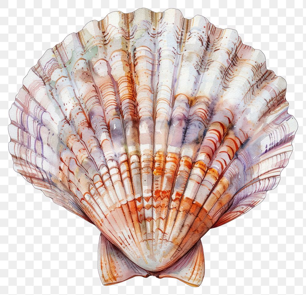 PNG Colorful seashell illustration art