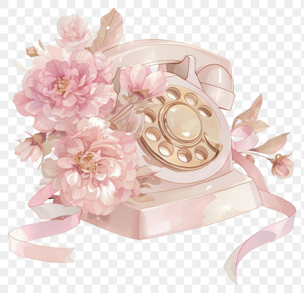 Coquette phone electronics blossom dessert.