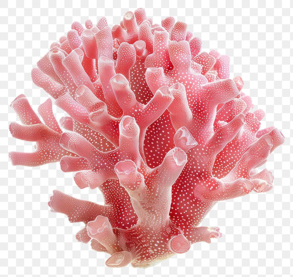 PNG Vibrant pink coral close-up