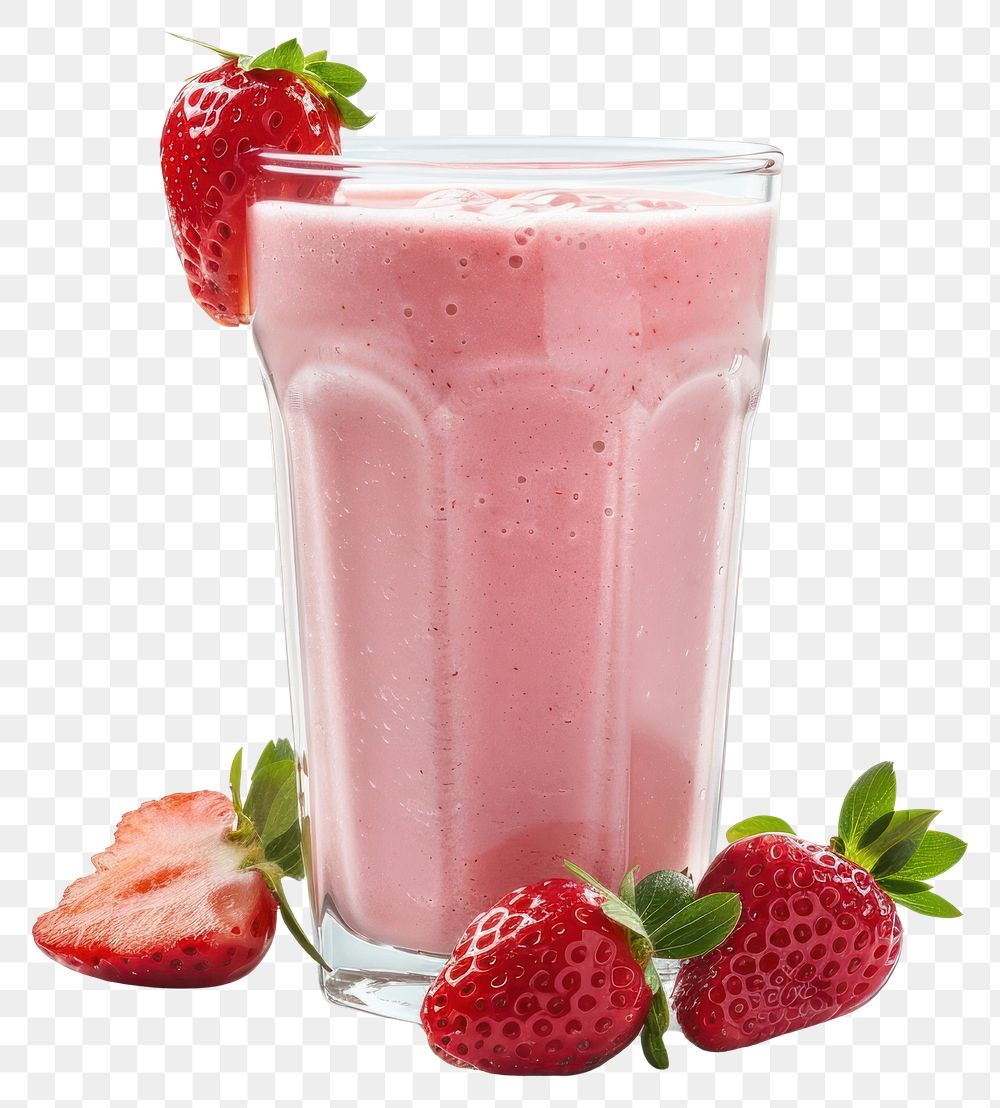 PNG Fresh strawberry smoothie drink