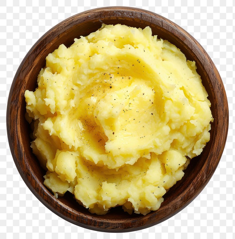 Creamy mashed potatoes in bowl