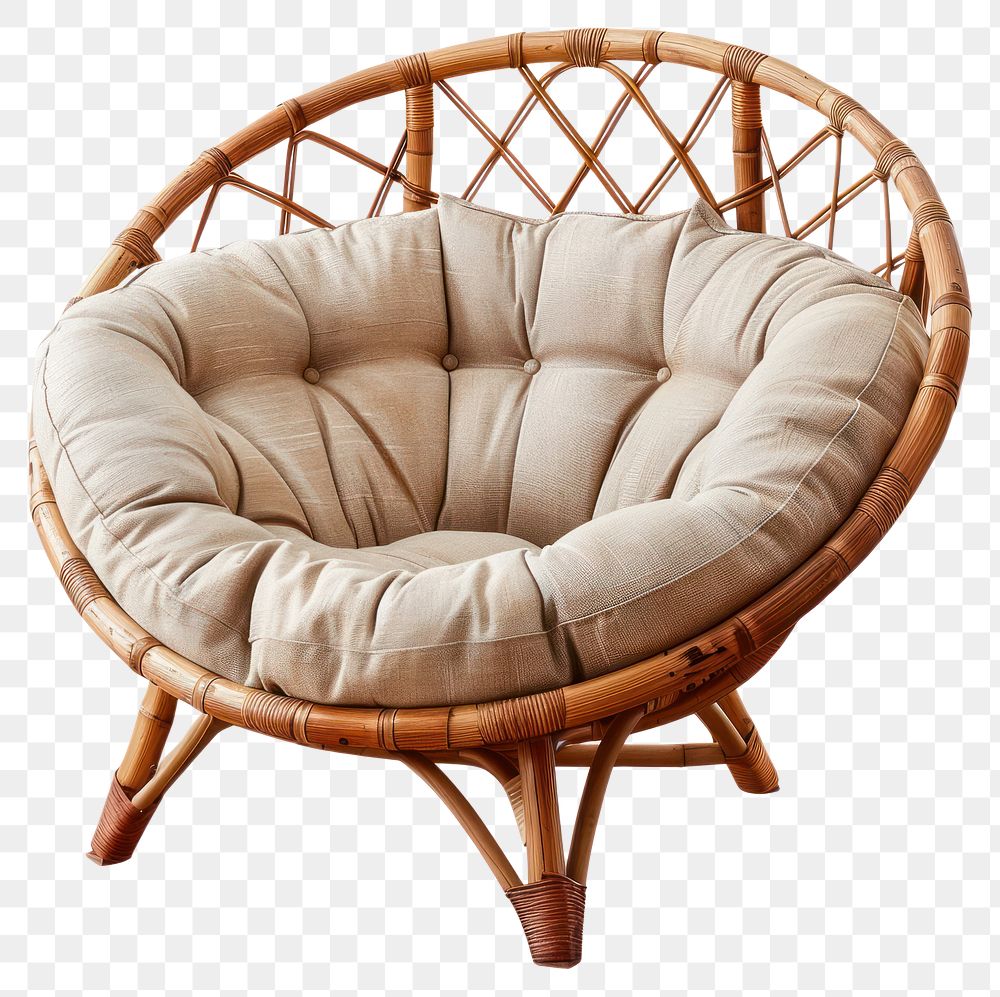 PNG Cozy rattan papasan chair