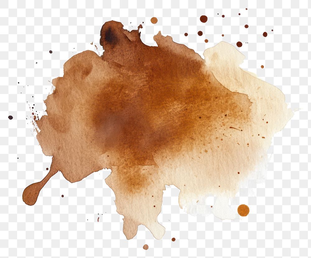 PNG  PNG  Abstract brown watercolor splash