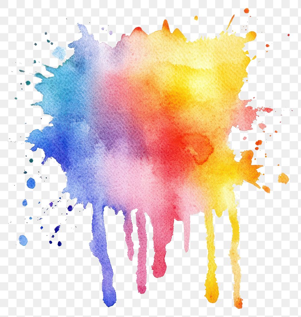 PNG  PNG  Vibrant watercolor splash art