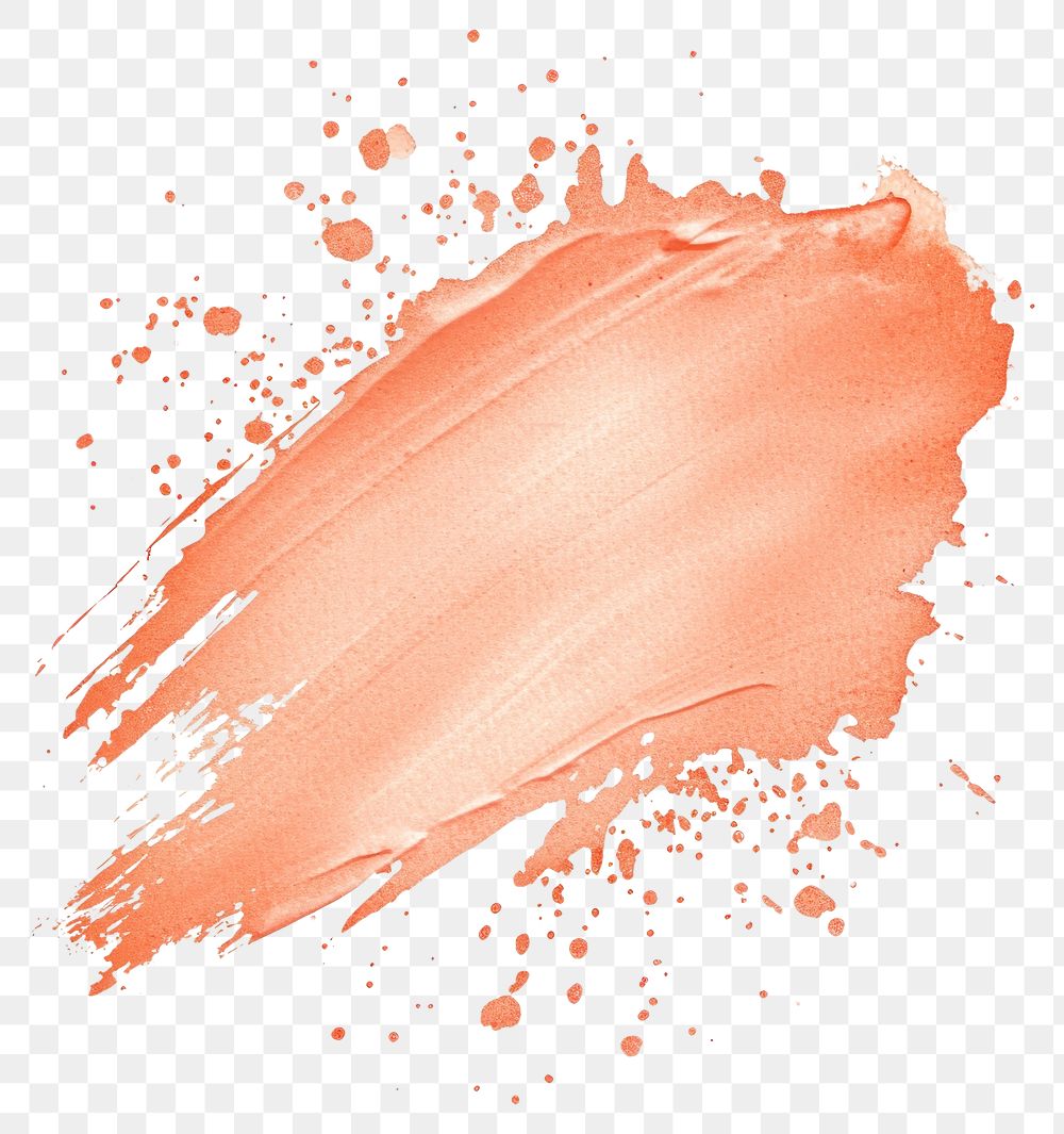 PNG  PNG  Vibrant orange paint splash art