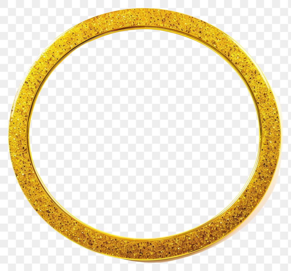 PNG Frame glitter ellipse shape jewelry yellow gold.