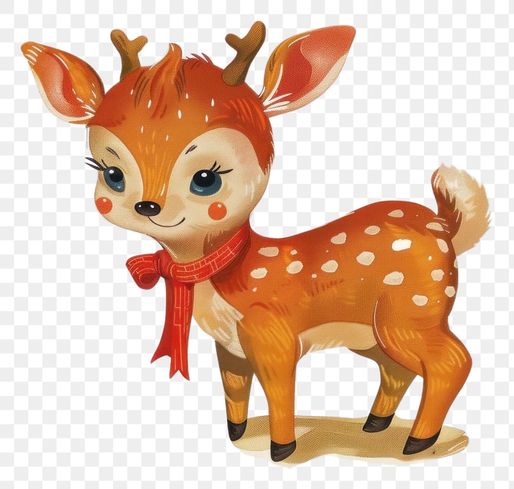 PNG Christmas animal toy art wildlife figurine.