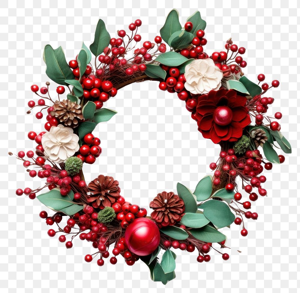 PNG  Wreath christmas photo christmas ornament. 