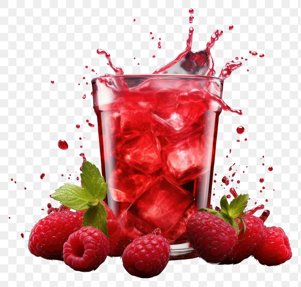 PNG Berry soda 3d animation realistic raspberry cocktail fruit. 