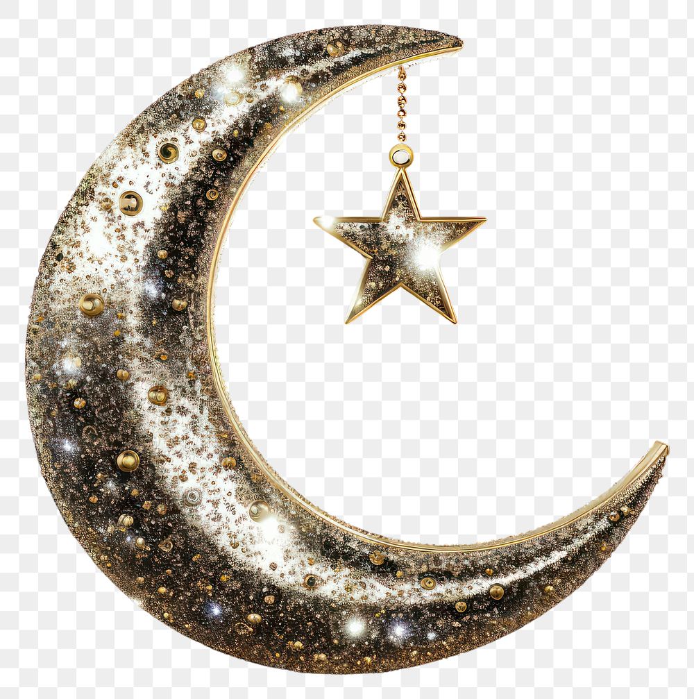 PNG Eid Mubarak crescent moon astronomy nature night.