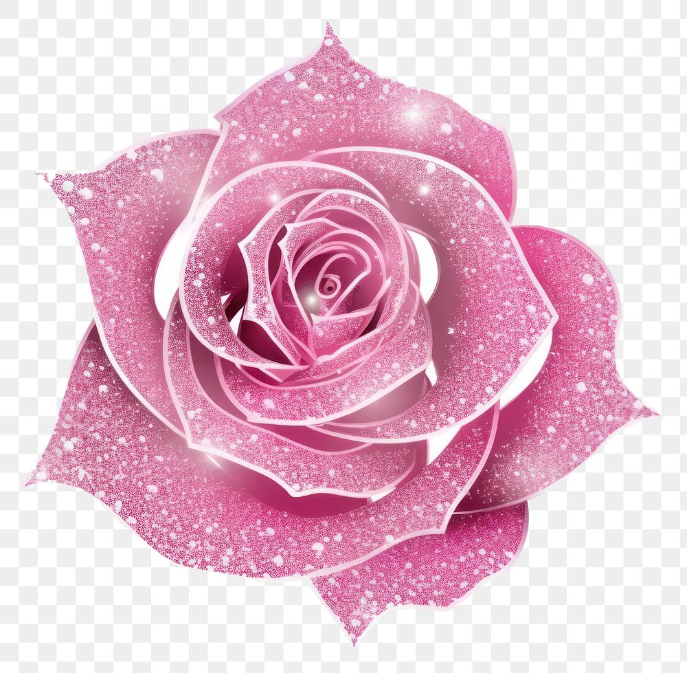 PNG Pink rose icon flower petal plant.