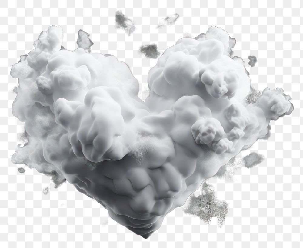 PNG Broken heart cloud sky black background.