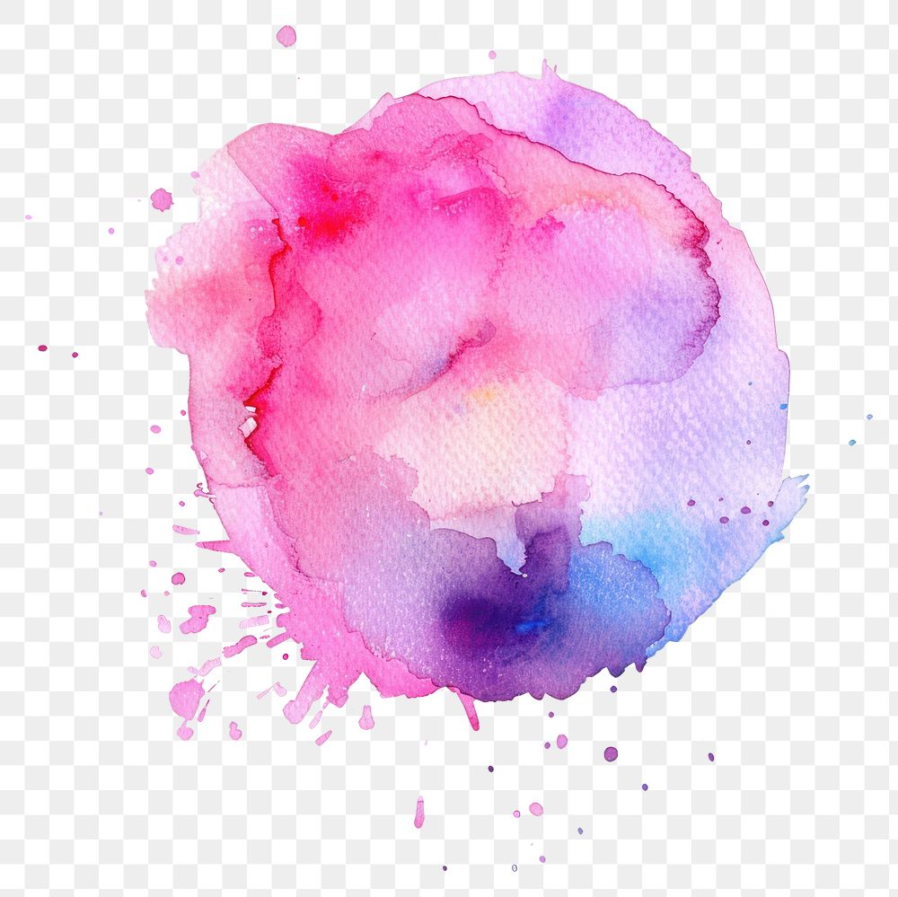 PNG Vibrant watercolor abstract art