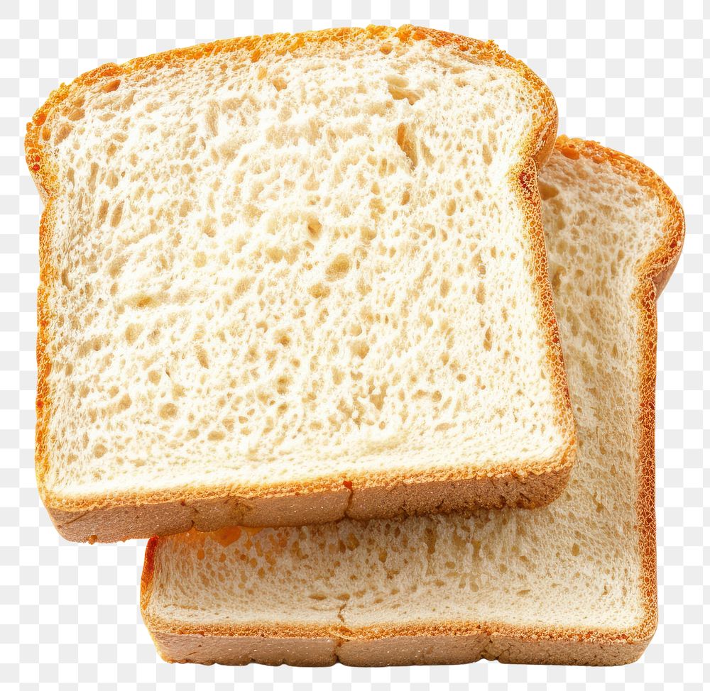 PNG Fresh sliced white bread loaf