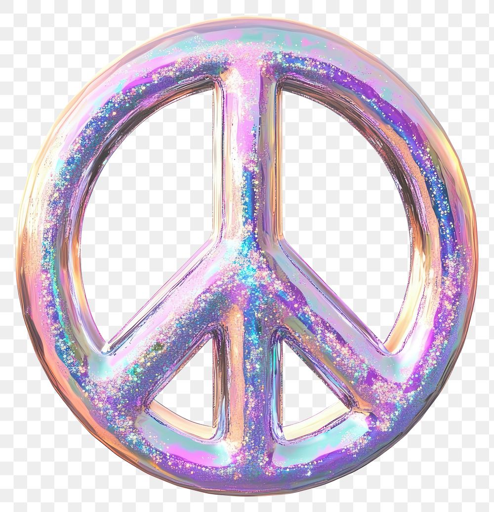 PNG Glitter Peace Sign symbol peace icon.