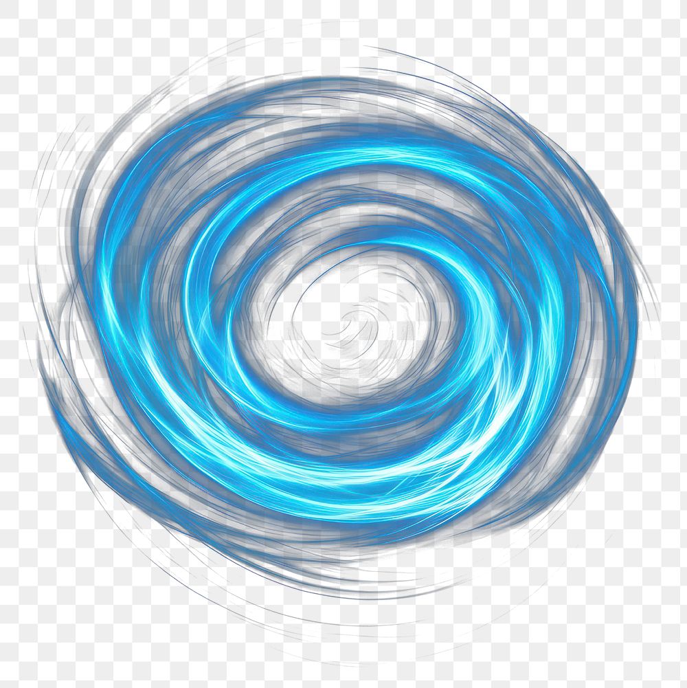 Blue Neon Swirls PNG Images | Free Photos, PNG Stickers, Wallpapers ...