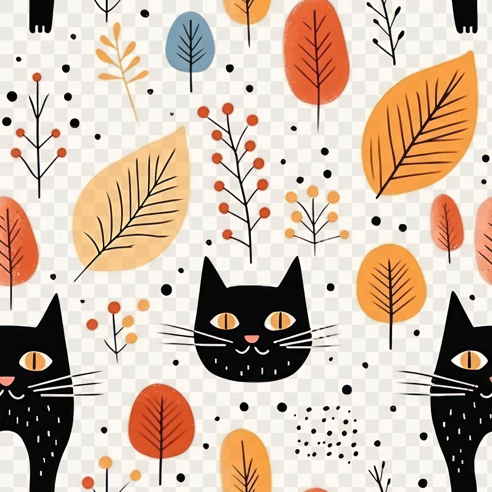 PNG Cat pattern nature backgrounds. 