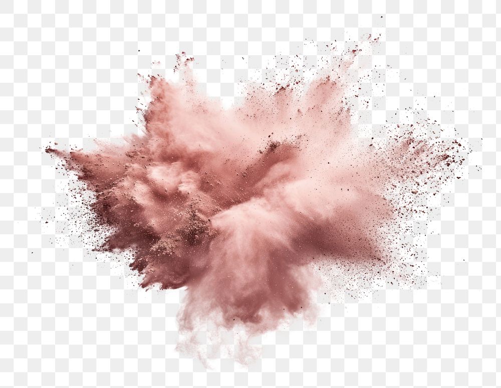 PNG Explosive pink powder cloud art