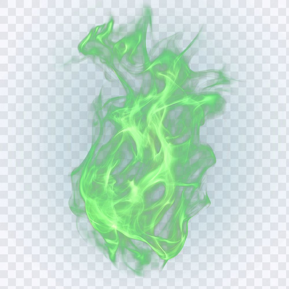 Droped shaped green fire accessories accessory bonfire.