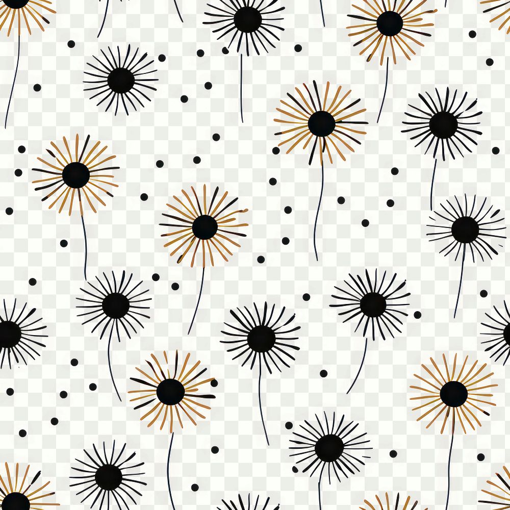 PNG Sunflower pattern backgrounds wallpaper. 