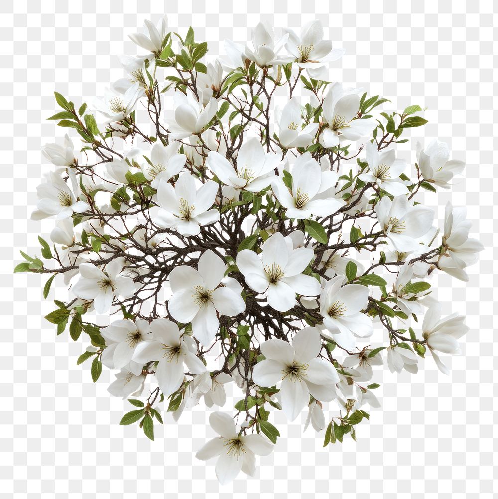 PNG Real magnolia tree blossom flowers white.